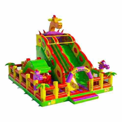 Большая надувная горка «Три дракона» 10,5*8,5*7 м