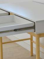 Стол письменный с 2 ящиками Ола, на ножках из массива сосны