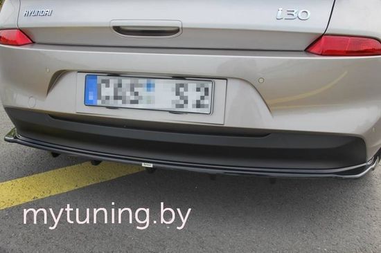 Сплиттер бампера заднего для HYUNDAI i30 III Hatchback 17-...