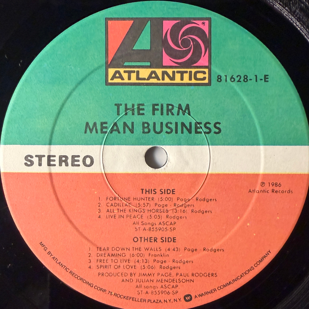 Виниловая пластинка The Firm – Mean Business LP