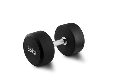 Гантель 35 кг PU (черный)