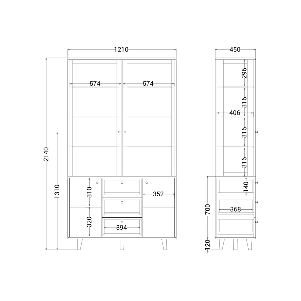 Буфет TWIN TW185