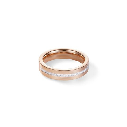 Кольцо Coeur de Lion Crystal-Rosegold 17.2 мм 0226/40-1800 54
