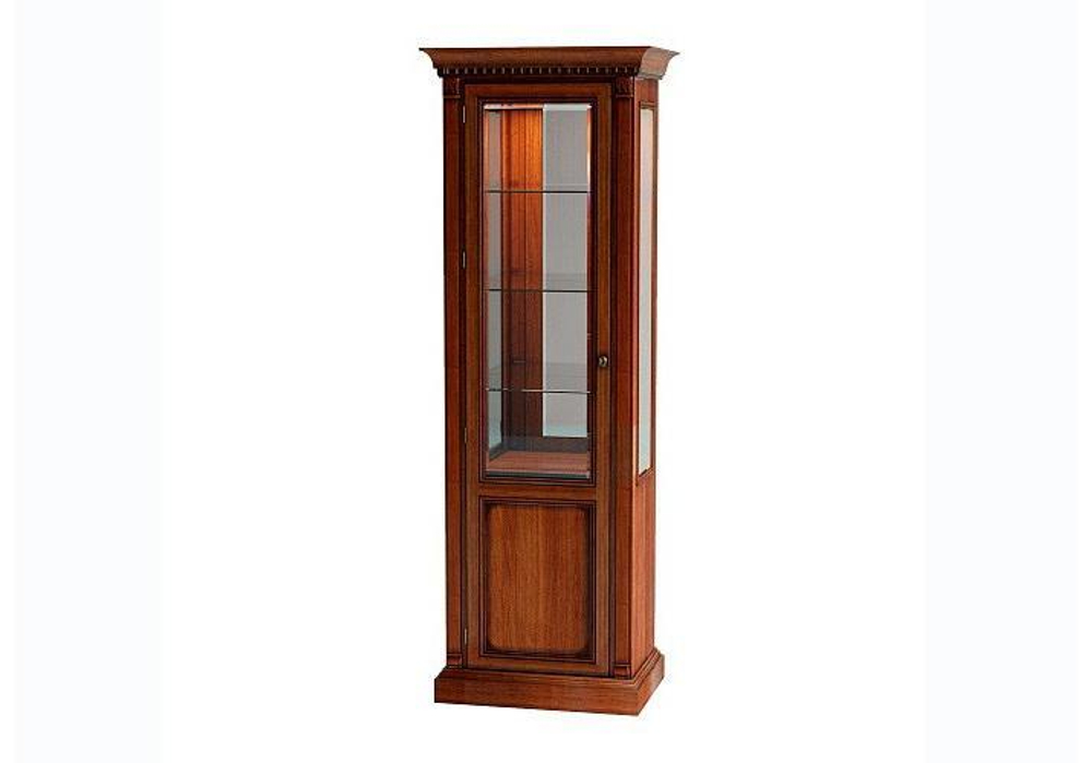 FLORENCE Витрина 1ств. со стекл. бок. с зеркалом и подсветкой (левая) Арт. 530