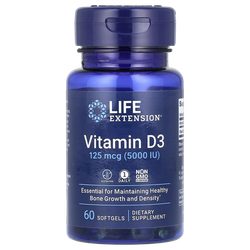 Life Extension Vitamin D3 5000 IU (125mcg) 60 Softgels , Витамин Д3