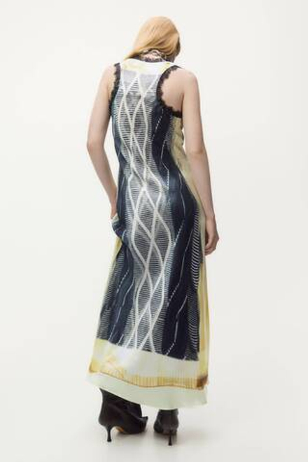 H&M - Glenn Martens Платье из атласа с принтом, черный