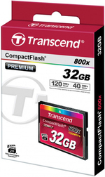 Карта памяти Transcend CompactFlash 800x (Type I) 32Gb