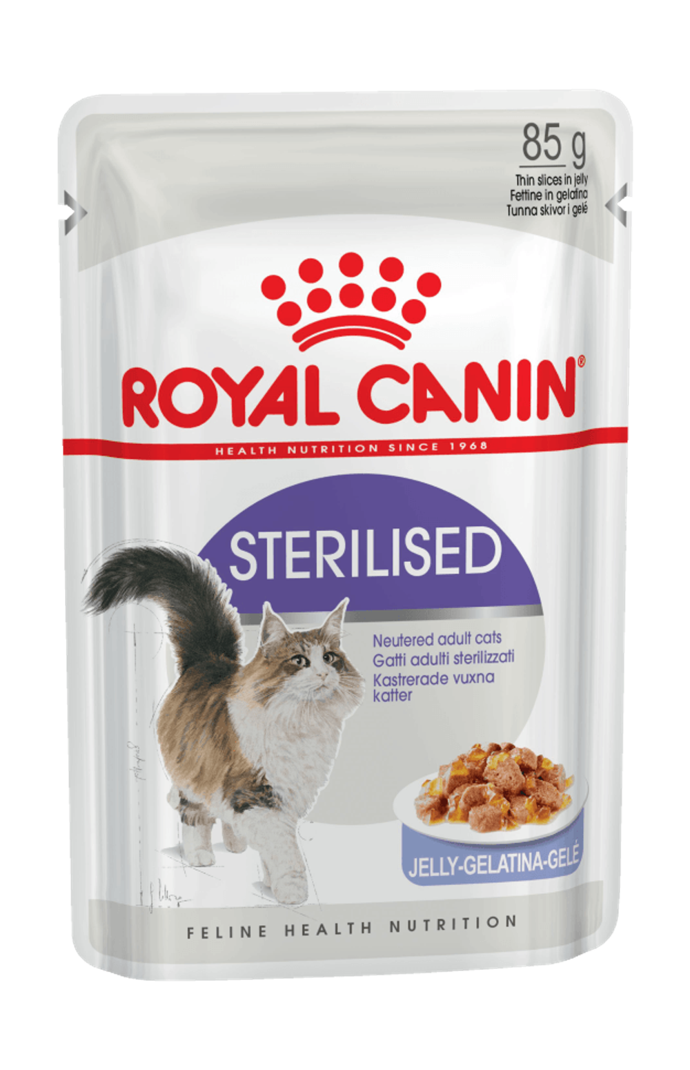 Royal Canin корм консервированный для взрослых кошек кусочки в соусе стерилизованные