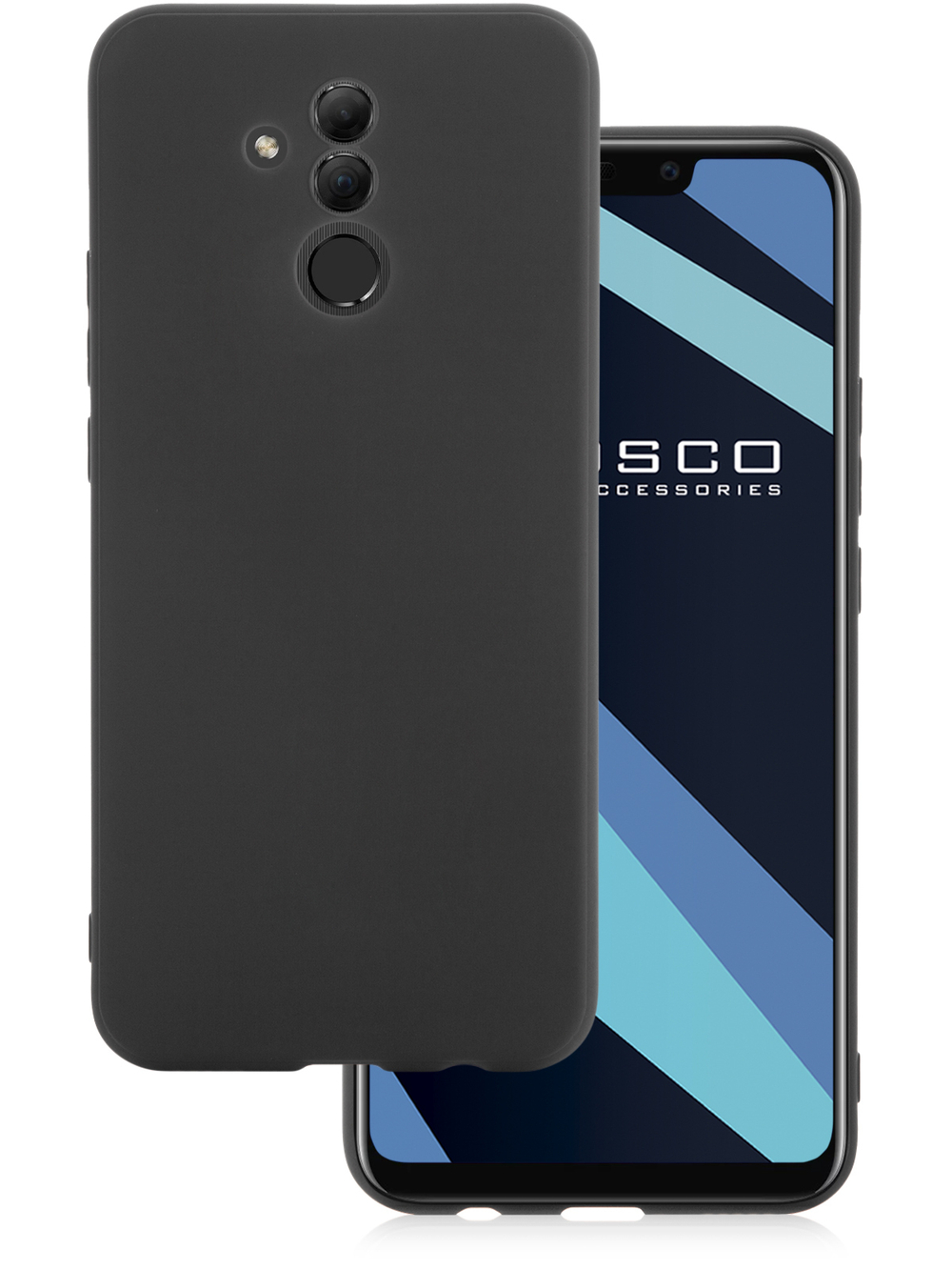 Чехол ROSCO для Huawei Mate 20 lite оптом (арт. HW-M20L-COLOURFUL-BLACK)