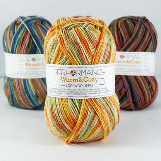 Пряжа Warm & Cozy 6-ply PERFORMANCE (75% шерсть супервош, 25% полиамид)
