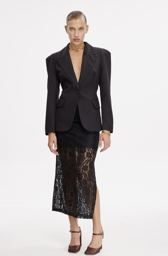 Юбка гипюровая миди