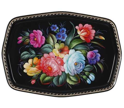 Zhostovo metal tray A18D070425111