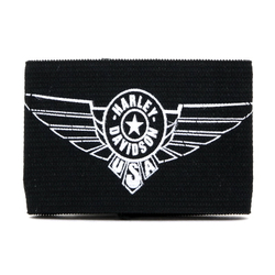 Напульсник Harley Davidson ( ч/б логотип )