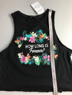 Майка Terranova с ярким принтом и отпускным настроением 44 размер