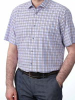 Сорочка мужская VESTER короткий рукав, лотос/пэ 72815 31