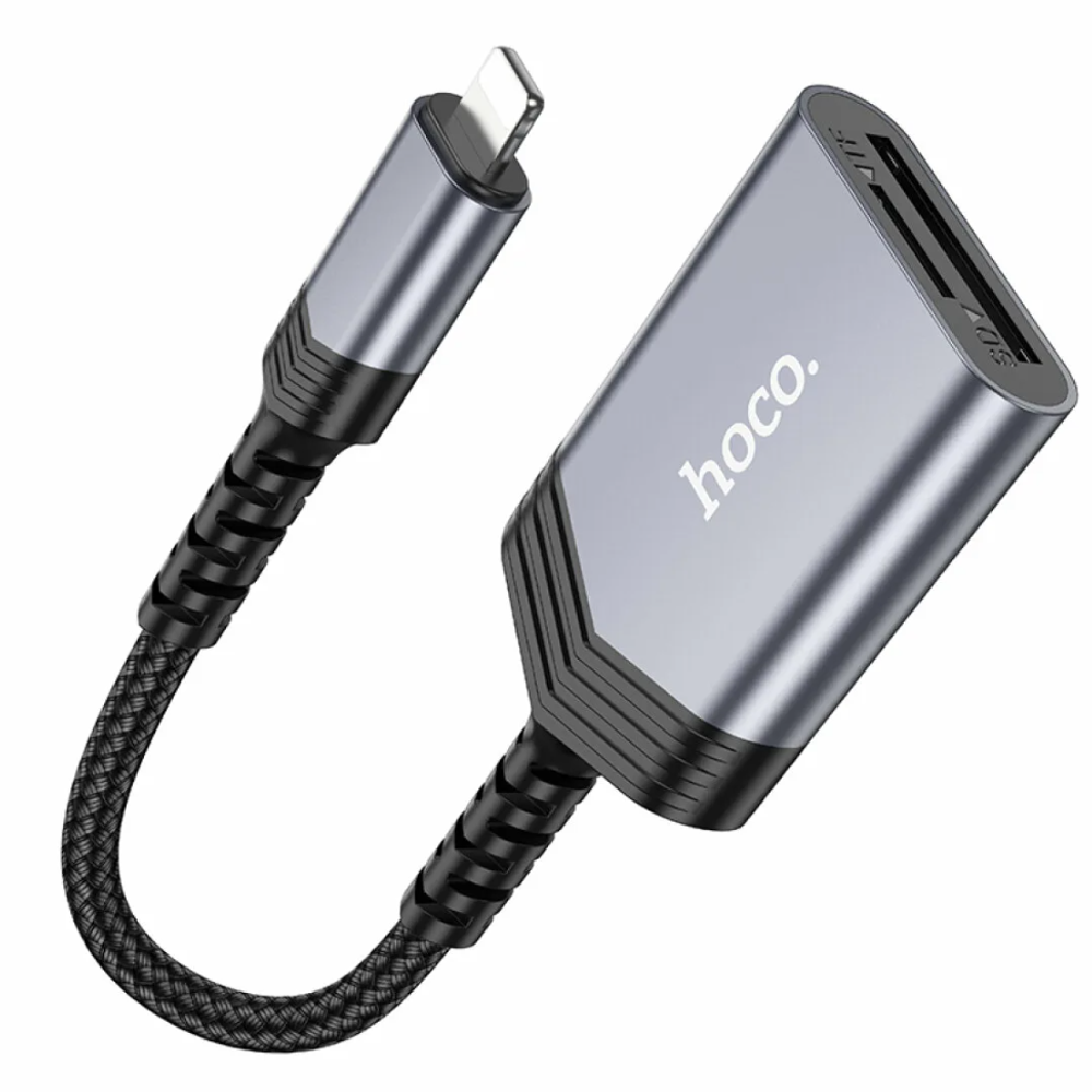 Переходник Hoco UA25 Type-C to Card Reader 2in1