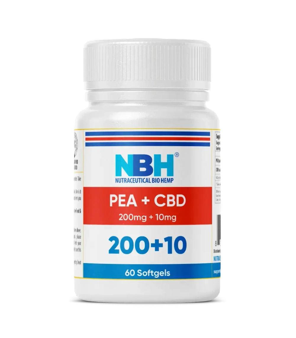 NBHemp - PEA + CBD 200 mg + 10 mg 60 softgels