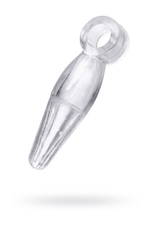 Анальная втулка с кольцом на палец (Цвет: прозрачный)