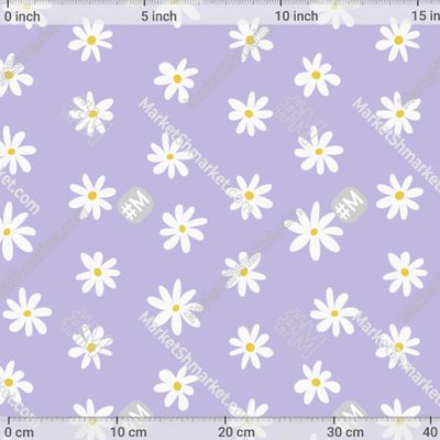 Ромашки на лавандовом фоне by Aveluck 273 DPI