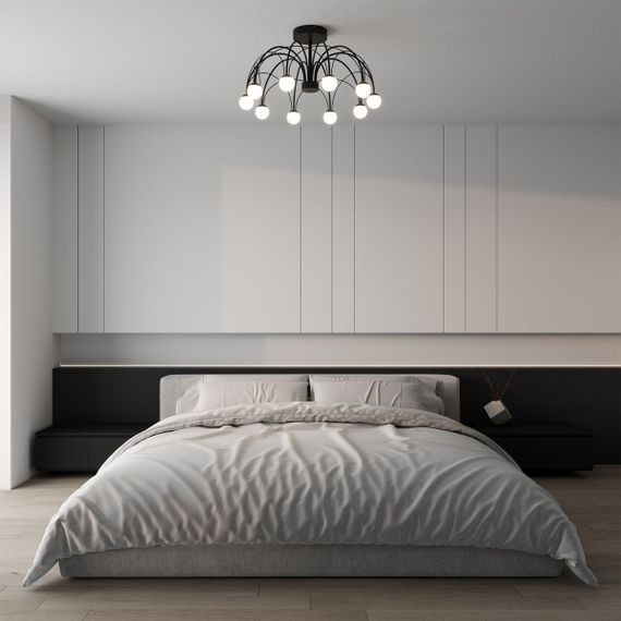 Потолочная светодиодная люстра Eurosvet Ragno 90035/10 LED черный