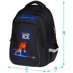 Рюкзак Berlingo Comfort "Hockey" 38*27*18см, 3 отделения, 3 кармана, эргономичная спинка