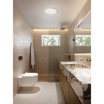 Светодиодный настенно-потолочный светильник с регулировкой цветовой температуры 18W 3000-6000K 902077 белый с кристаллами FRANIA-IP Eglo