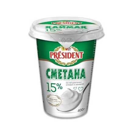 Сметана Food Master 15% 400 гр