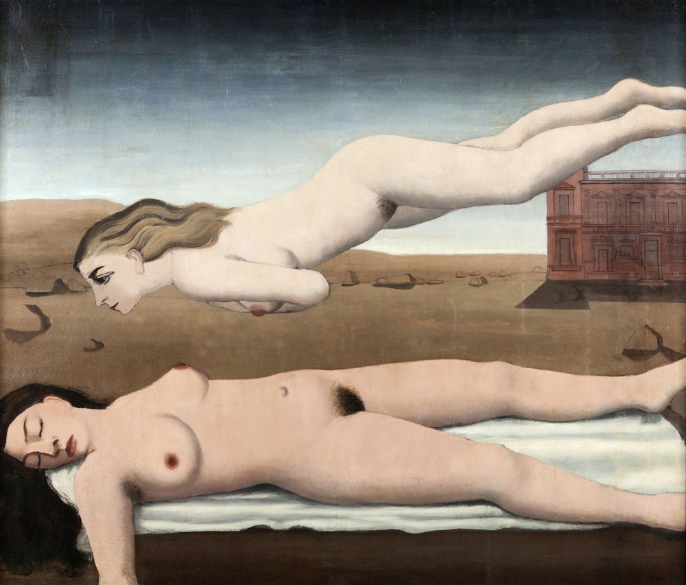 Поль Дельво. 1935. Сон. 150 х 175. Холст, масло. Частное собрание.