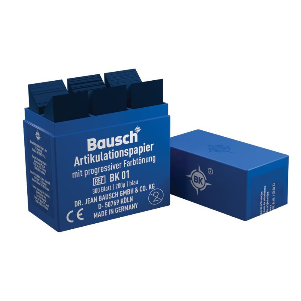 Артикуляционная бумага Bausch BK 01 синяя /200 мкрн - 300 листов