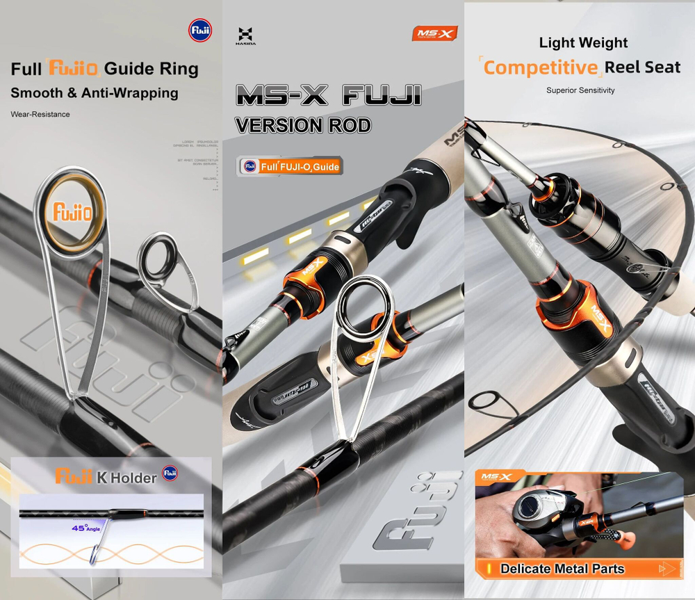 Cпиннинг Hasida MS-X тест 5-18 гр длина 240 см