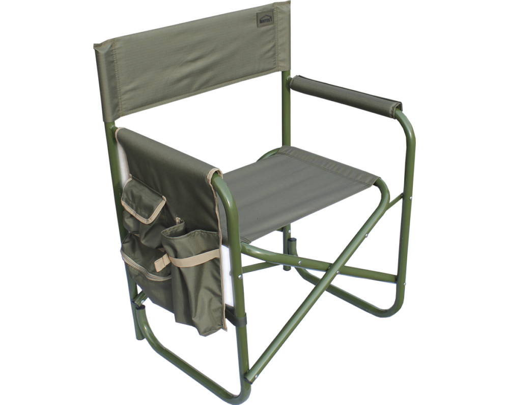 Кресло складное с карманами для рыбной ловли Митек Люкс 01, сталь