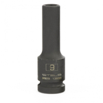 Головка ударная удлиненная шестигранная, 9 мм, 1/2, CrMo Stels