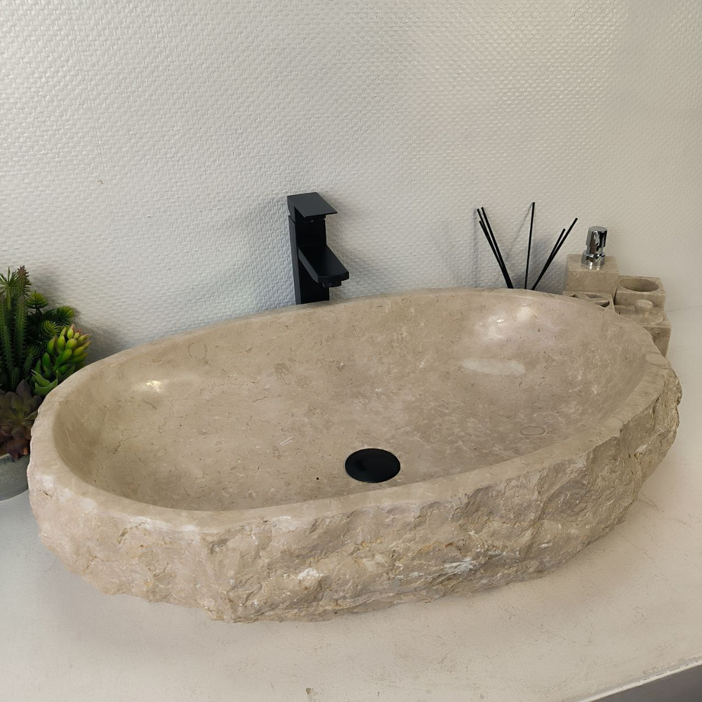 Раковина из мрамора Erozy Cream EM-65326 71*46*16 0881
