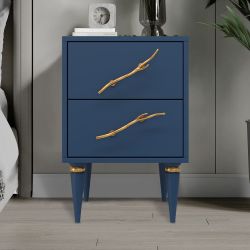 Тумба Арт Колор matte Классик Голд Королевский синий матовый