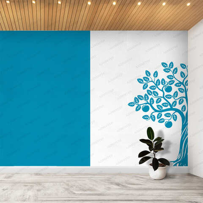 Фотообои Точка роста 2021 со стилеобразующим элементом Минпросвещения РФ двухцветные 065