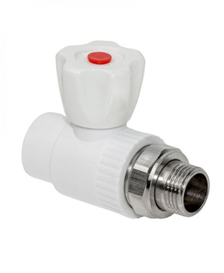 Кран полипропиленовый (ПП) прямой с американкой Ø20х1/2" Millenium