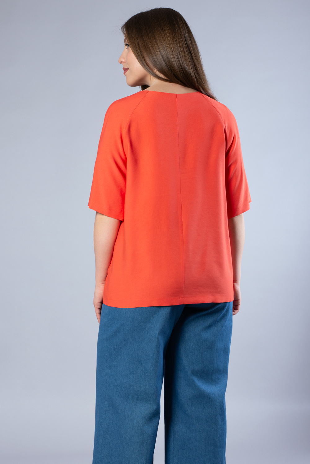 Блузка женская 3929зп, оранжевый #457Ор093929зп