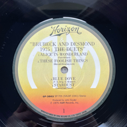 Винтажная виниловая пластинка LP Dave Brubeck and Paul Desmond, 1975 The Duets (Япония 1976) (Без Оби)