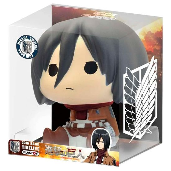 Фигурка-копилка Attack on Titan Mikasa 16 см / Фигурка-копилка по мотивам аниме и манги "Атака титанов", Микаса Аккерман