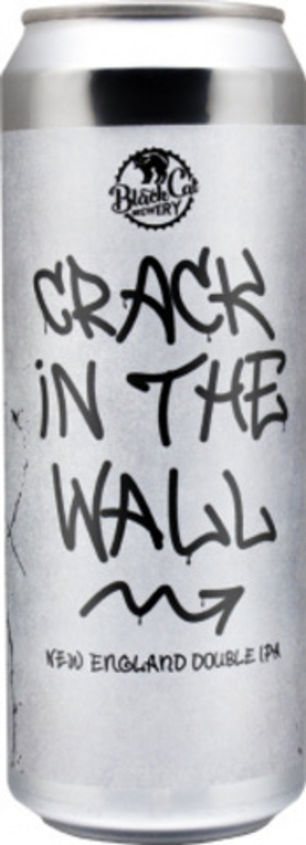 Пиво Блэк Кэт Крэк Ин Зе Вол / Black Cat Crack In The Wall 0.45 - банка
