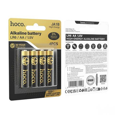 Hoco JA1B AA щелочная батарея LR6 (4шт)