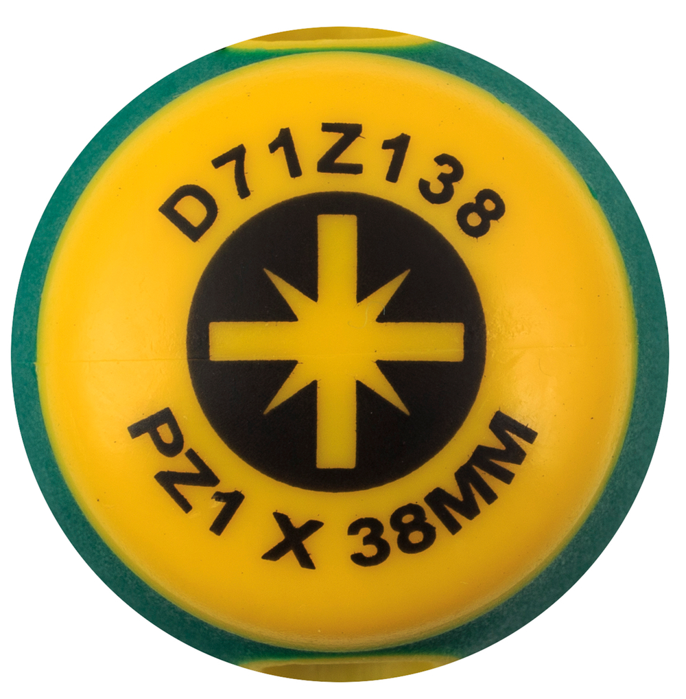 D71Z138 Отвертка стержневая POZIDRIV® ANTI-SLIP GRIP, PZ1x38