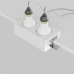 Встраиваемый светильник Maytoni Technical Gyps Modern DL131-GU10-02-W