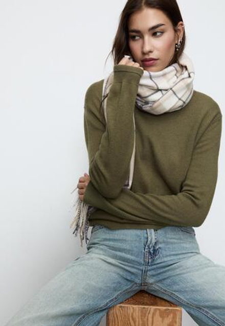 STRADIVARIUS Клетчатый шарф, лиловый