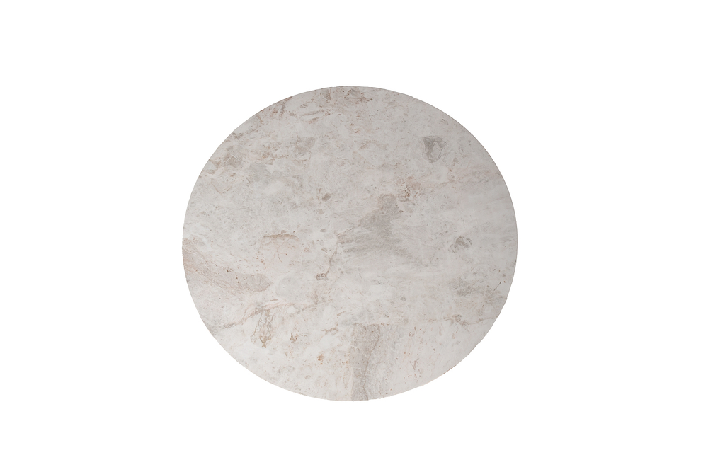 Стол журнальный Garda Decor Garda Decor натур.белый мрамор Касс Белый (Cass White) d 105*37 см