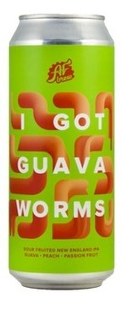 Пиво Аф Брю Ай Гот Гуава Вормс / AF Brew I Got Guava Worms 0.5 - банка