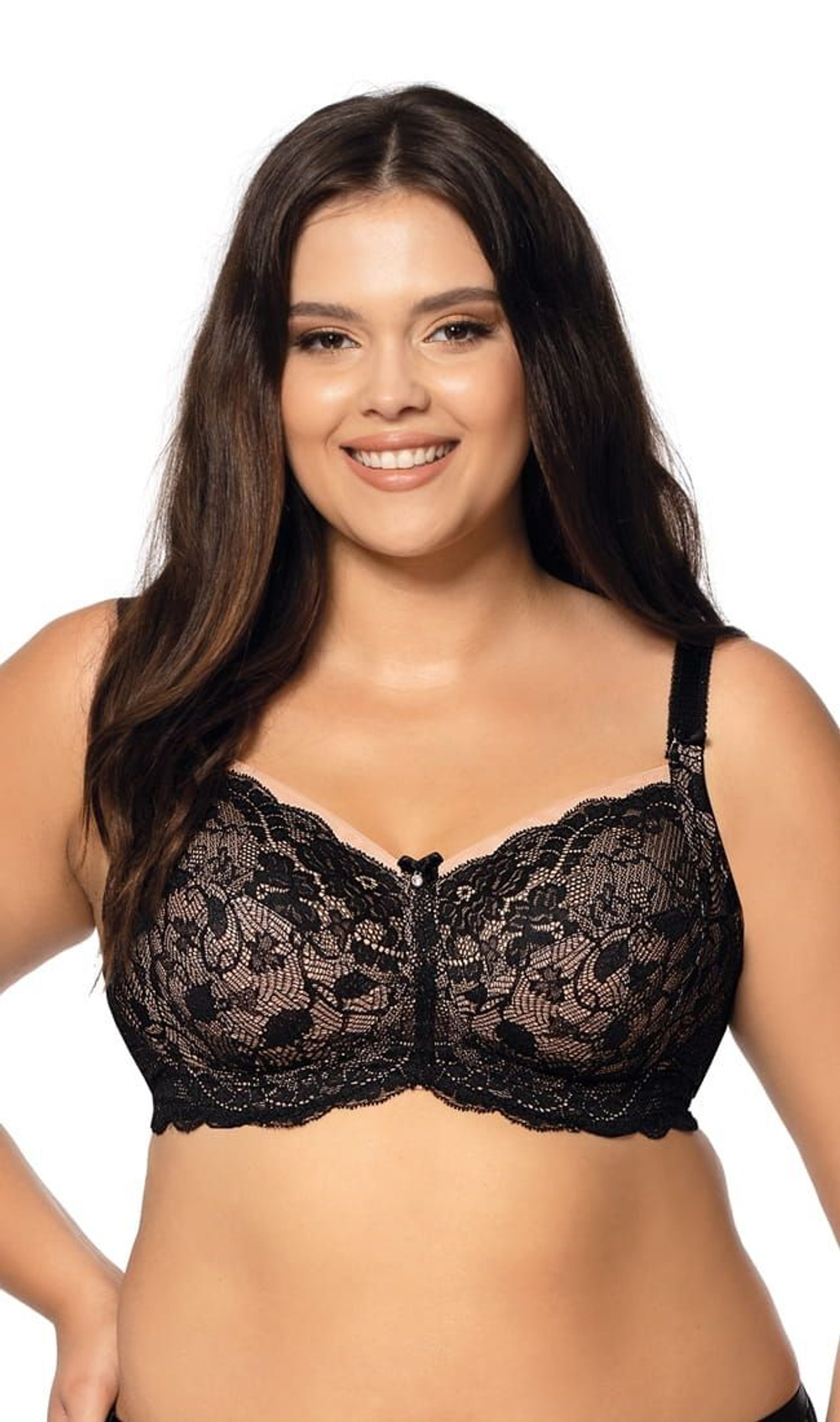 Бюстгальтер Carmela с чашками plus size без косточек (Размер: 85H) (Цвет: кремовый)