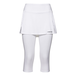 Женская теннисная юбка HEAD Club Scapri Women - White, Silver