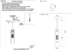Светильник подвесной Crystal Lux BELEZA SP1 F CHROME