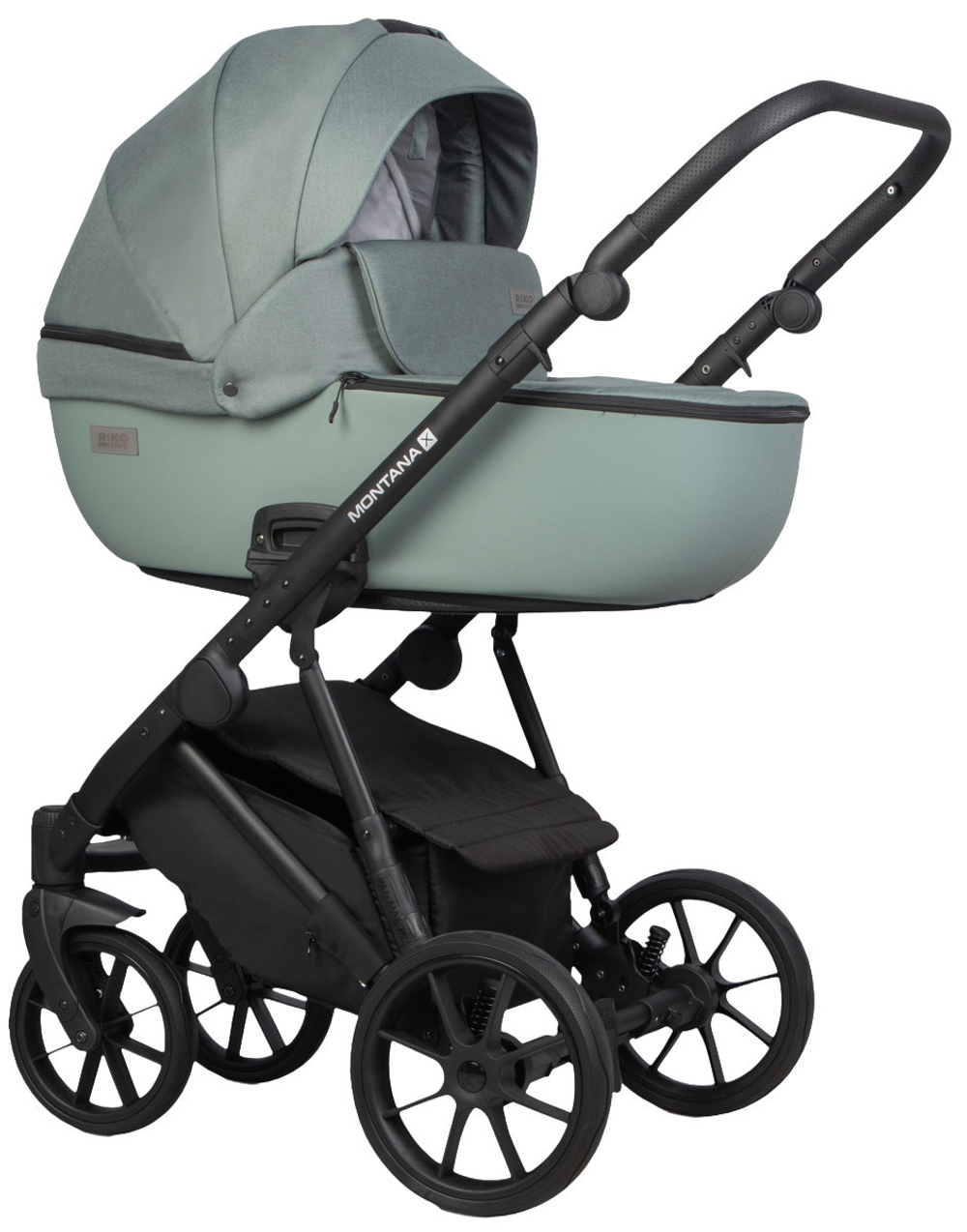Детская коляска Riko Basic Montana Plus X 3 в 1 41 Green (зеленый)